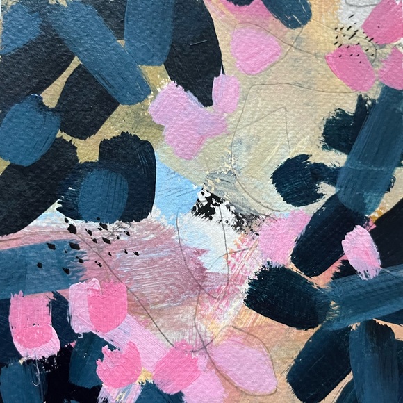 Hand Painted Abstract Art… Set of 4 - Picture 9 of 12